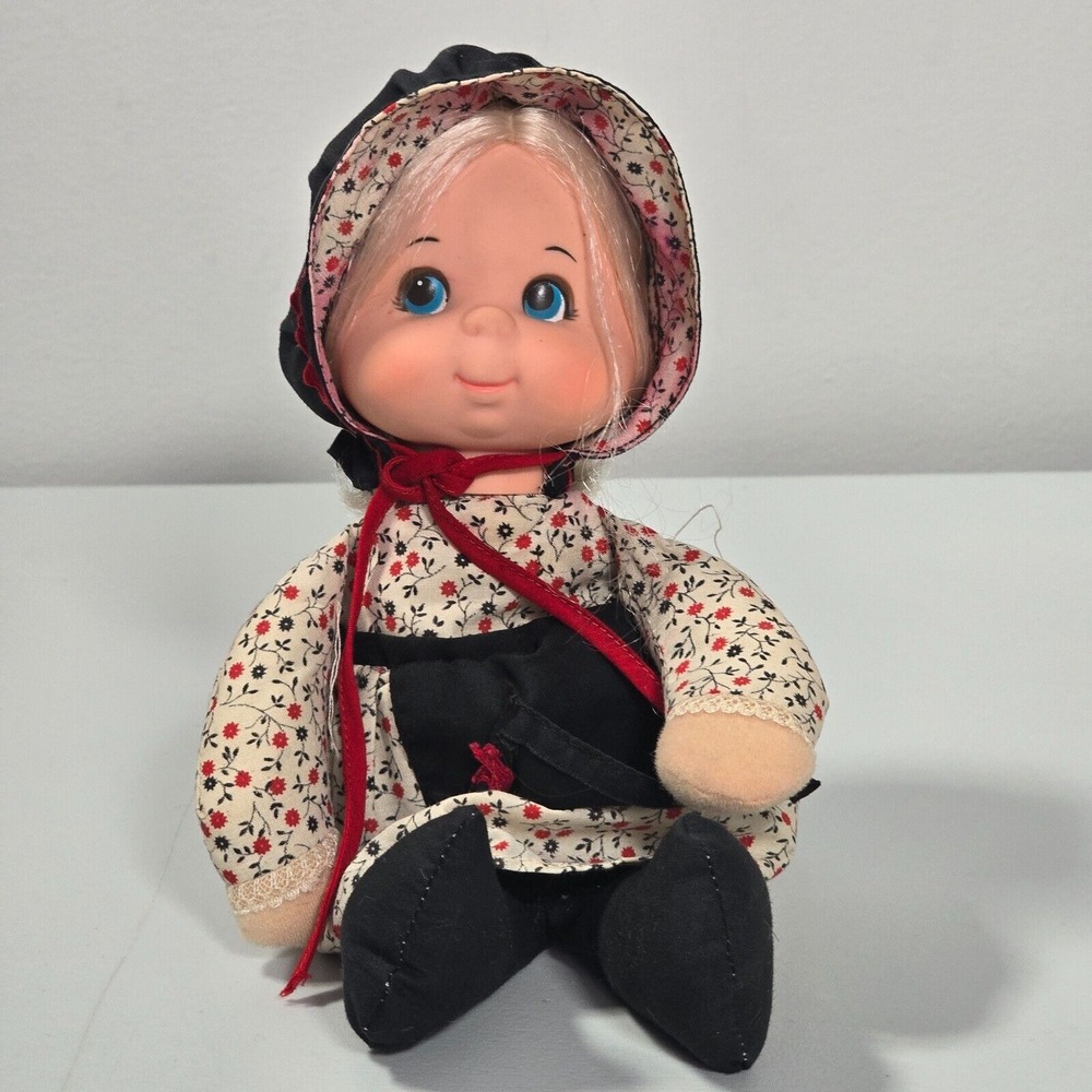 Vintage 1970s Mattel Momma Doll Blonde Hair‎ Blue Eyes Floral Prairie Outfit